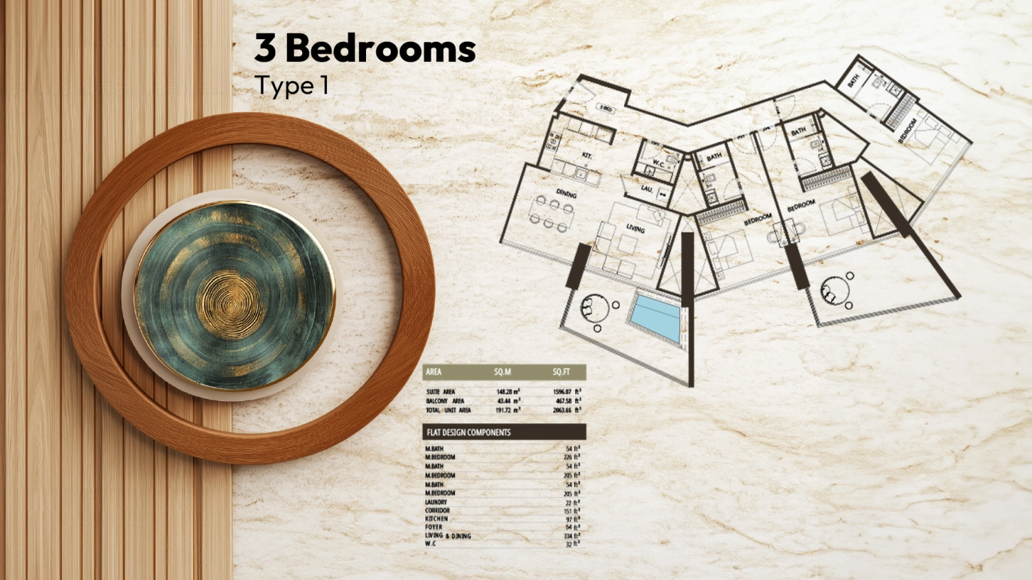 3 BR - Type A